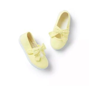 Janie and Jack Seersucker Bow Sneaker